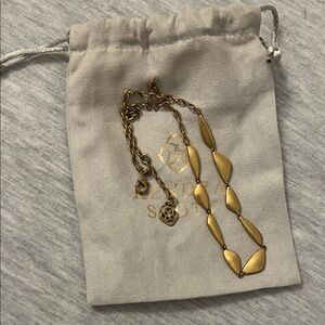 Kendra Scott Gold Leaf Necklace